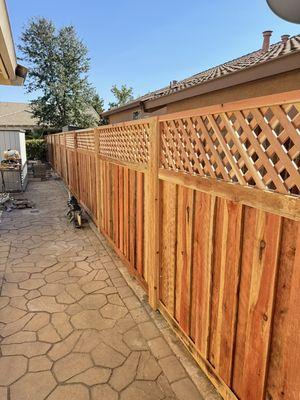 Fence in sun city community