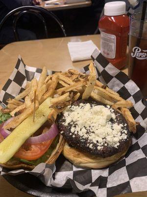 Spinach Feta Burger