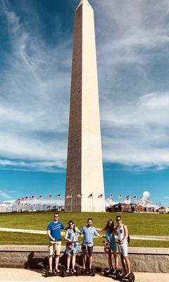 Super seggin' near the Washington Monument.