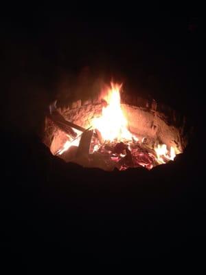 Bomb fire pit. Bring wood.