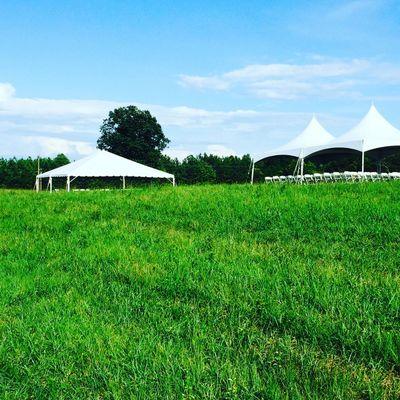 A Beautiful setup for ceremony and wedding reception.