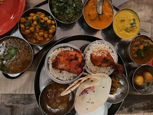 Bombay Thali (sorry but this is not an authentic Bombay thali)