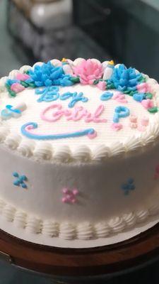 Custom order - gender reveal cake