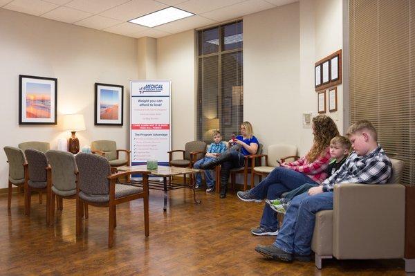 Patients waiting in Lobby