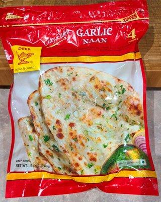 Frozen Garlic Naan - Sad to admit the frozen is better than my homemade naan, lol.