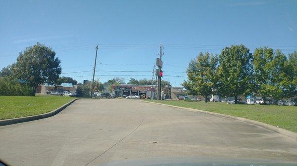 Looking from Walgreens parking lot