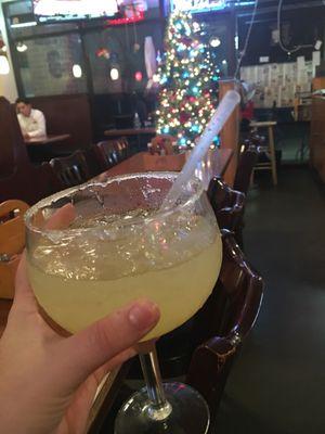 Lime jumbo margarita for the holidays