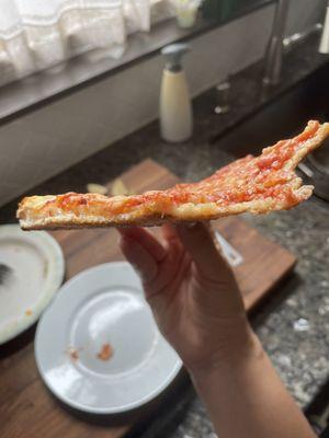 Large Cheese Pizza slice