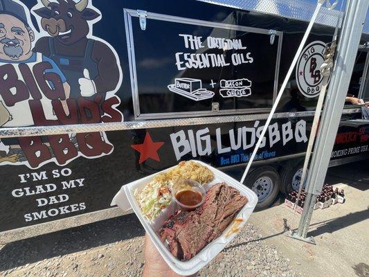 Big Lud's BBQ is INSANE! Smoky potatoes, slaw, and mind blowing brisket. FINALLY an awesome BBQ in St George!