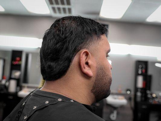 Mullet with low skin taper