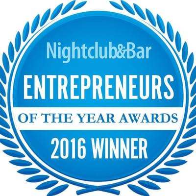 Nightclub & Bar awarded our COO Absinthia Vermut Entrepreneur of the Year 2016!