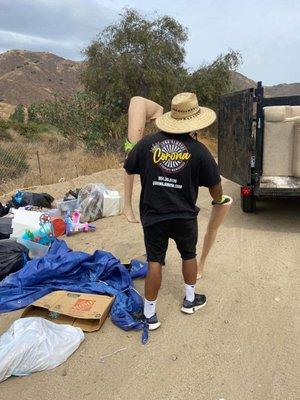 llegal dumping eyesore? Corona Junk Removal cleaned it up! Choose responsible haulers! #StopDumping #SupportLocal  coronajunkpm.com