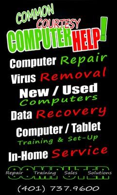 Computer Help, Training,Web Design and Hosting, Computer Repair, Data Recovery, Data Transfer,Virus Removal, and all Mac Repairs