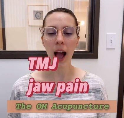 Acupuncture for TMJ, Jaw pain, and Clenching