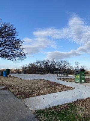 Picnic tables