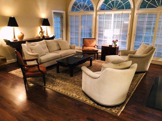 Natural Khyber Rug in a Living room