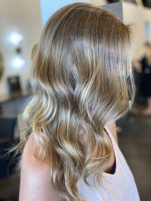 Balayage and gloss