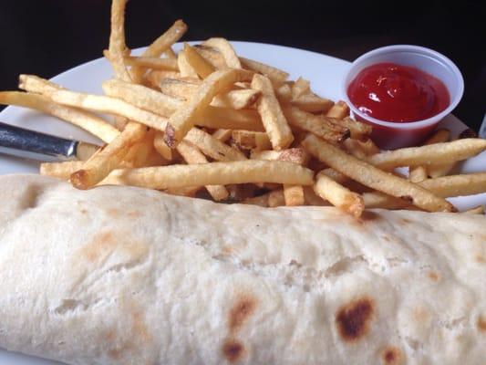 Gyro and fries