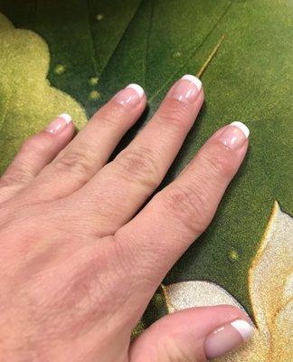 Gel french manicure