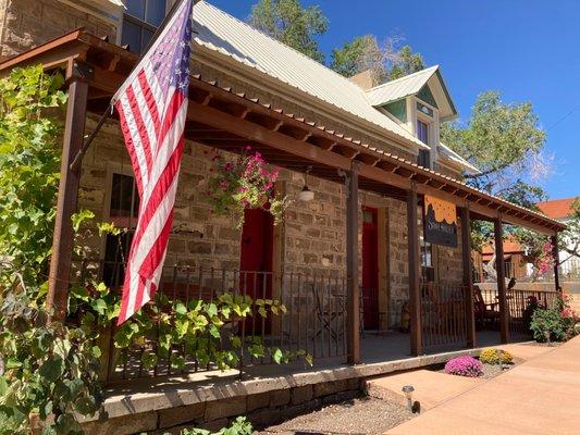 Front Porch of Stone House Inn