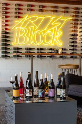 Pouring Artist Block wines as well as other small Oregon producers