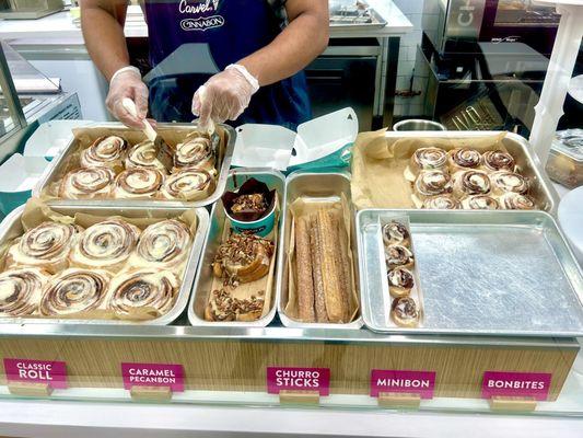 Selection of Cinnabons