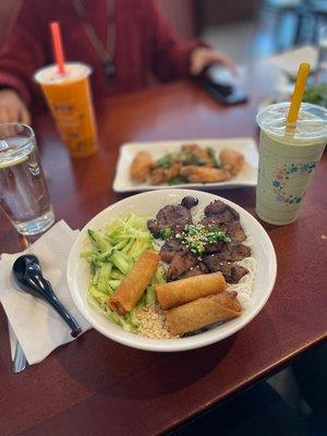 Eggrolls & Grilled Pork Vermicelli Bowls