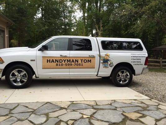 Handyman Tom truck wrap