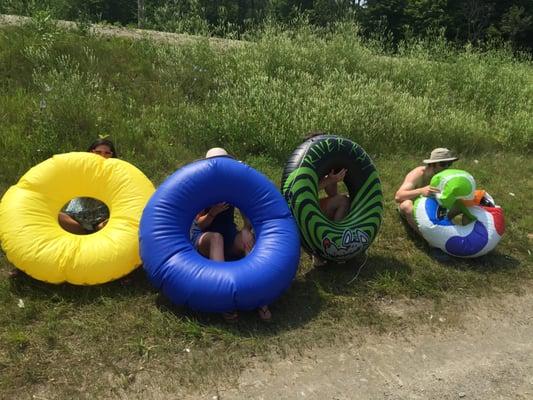 Tubing down the Mad River - about as fun as it gets.