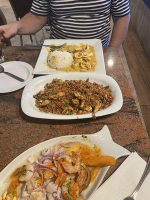 Ceviche de Pescado y Camaron