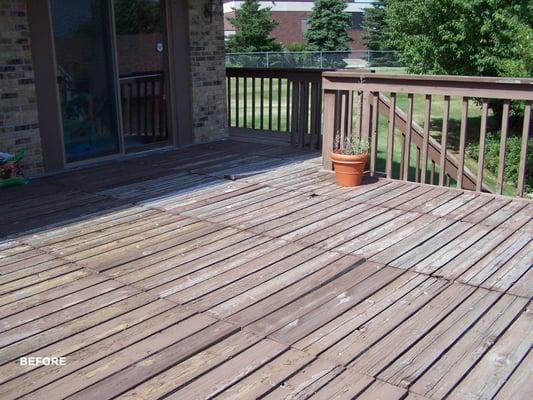 Decking Before