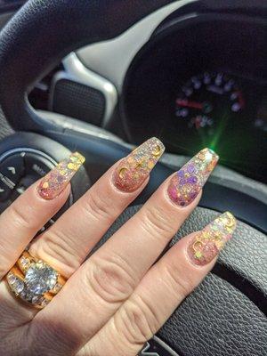 Galaxy nails by Vikki