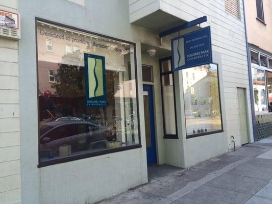 Easy to find storefront, on 18th near Dolores.