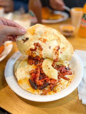 Their "Gringa" which is alpastor, cheese, pineapple on a flour tortilla