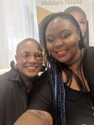 With the lovely celebrity stylist Felicia Leatherwood!