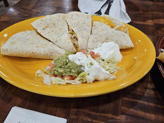 Quesadilla - not bad, a little bland