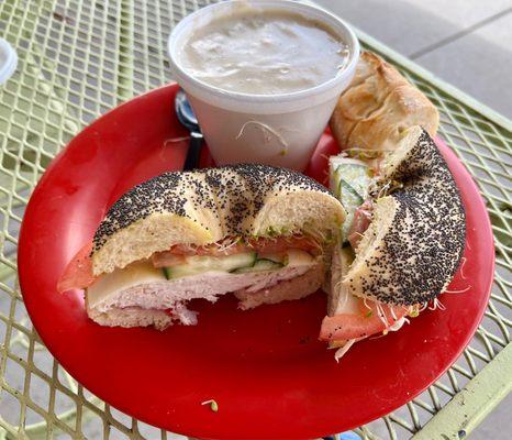 Raspberry Turkey with a side of soup!