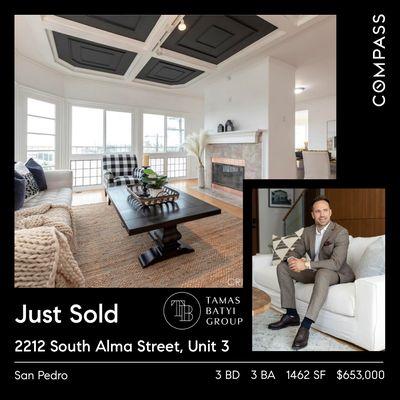 Just Sold!
Stunning top floor San Pedro Condo with Harbor/Ocean views.