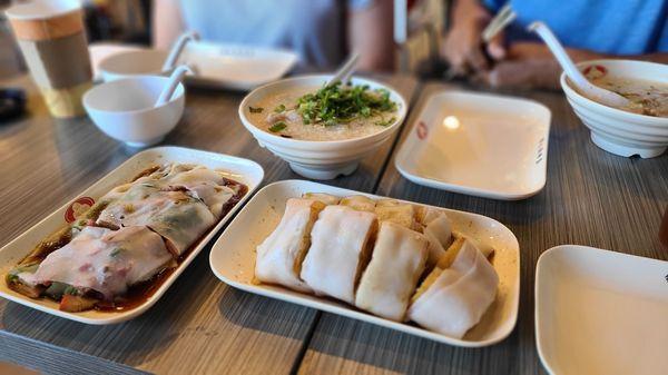 BBQ Pork Rice Noodle, Doughnut Wrapped in Rice Noodle