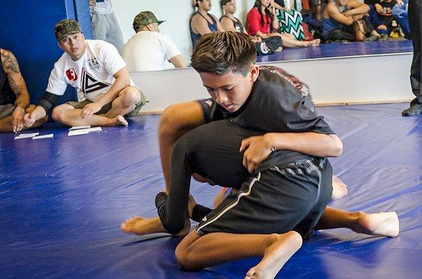 kids jiu-jitsu no gi class.