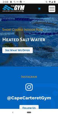 Heated saltwater