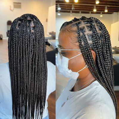 Knotless medium braids in Bloomfield, surrounding areas Montclair,Nutley,Belleville, 
Glen Ridge,  
West Orange, 
Clifton,