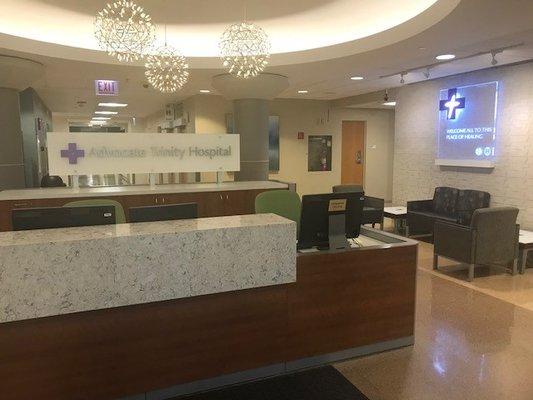 Advocate Trinity Hospital recently invested $10 million to modernize several areas, including the Front Lobby.