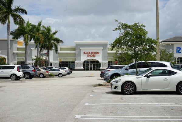 Parking Lot Entrance with Signage