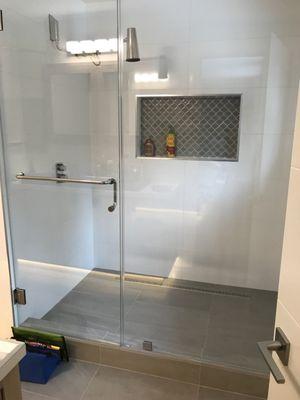 New shower