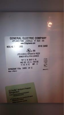 I calked to schedule work on my GE Profile fridge/freezer - excellent expeditious service sums it up nicely!