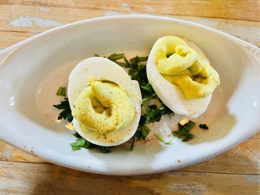 Campo Lindo Farm Deviled Eggs- could've used some oomph. Oil maybe? The classic paprika sprinkle on top?