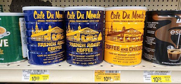 They have Cafe Du Mondé coffee and chicory!!!