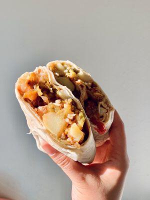 Grande Breakfast Burrito: Huevos Rancheros (12 oz)