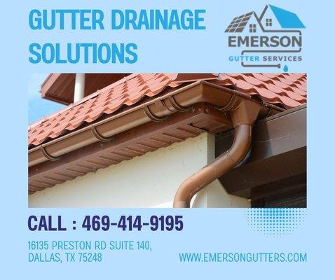 Gutter drainage solutions